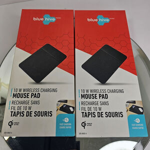 Wireless Charging Mouse Pads 2pcs 10 Watts Fast Charging Phone Qi Apple/Samsung